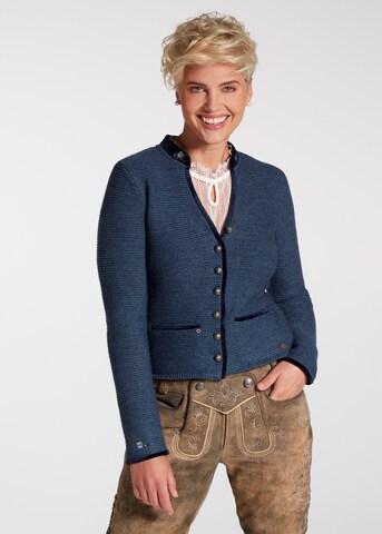 Regular Cardigan 'Malta' SPIETH & WENSKY en bleu : devant