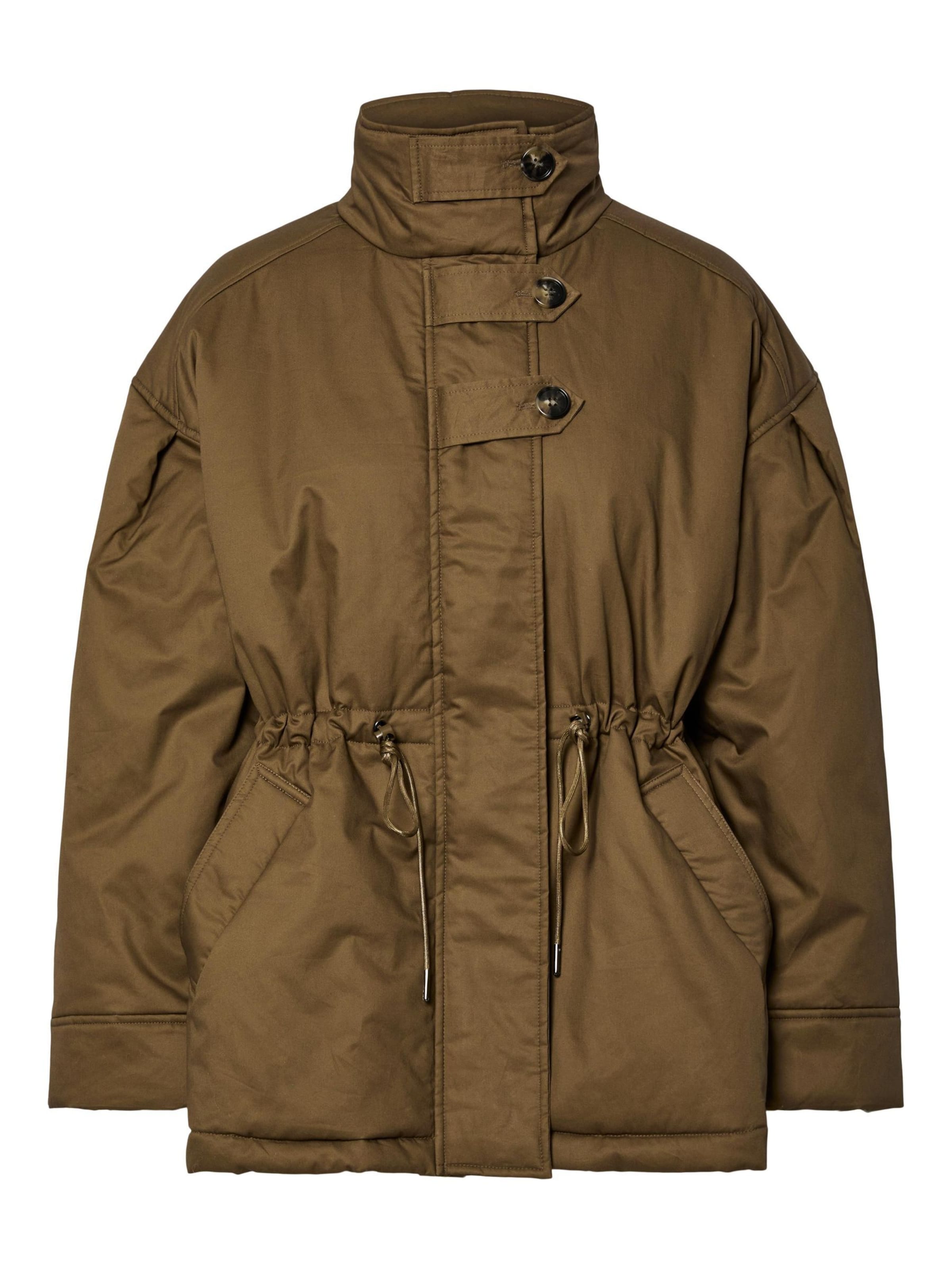 YAS Overgangsjakke 'YASChima' i brun, Produktvisning