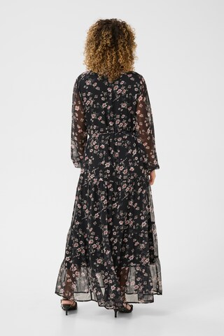 Cream Shirt dress 'Yuna' in Black