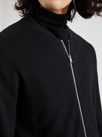 JACK & JONES - Sudadera con cremallera 'OTTO' en negro