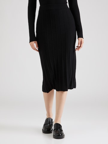 Max Mara Leisure - Falda 'Gonna in maglia' en negro: frente