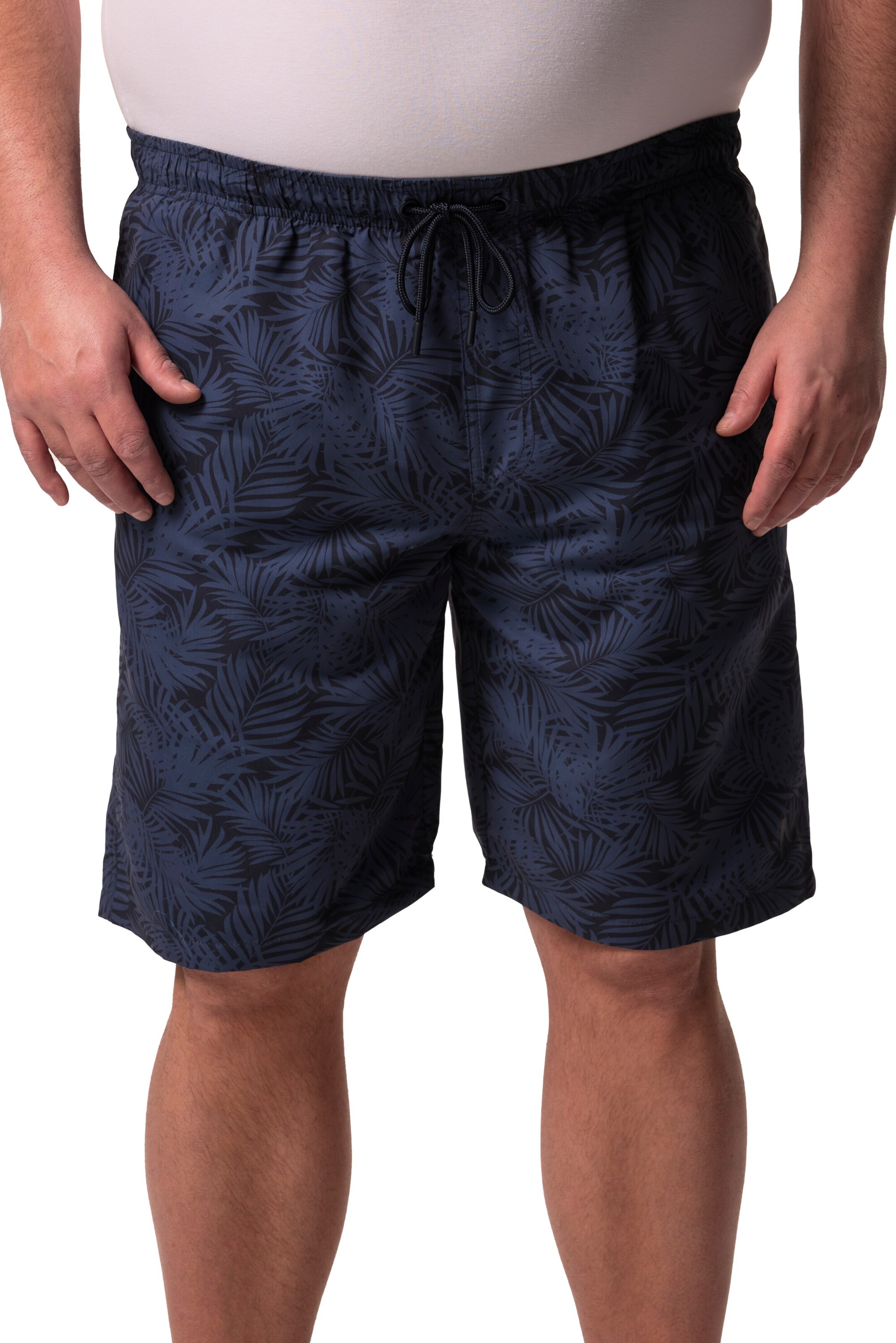 Men Plus Zwemshorts in Blauw: voorkant