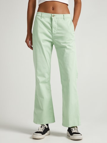 Pepe Jeans Flared Pants 'LULA' in Green: front