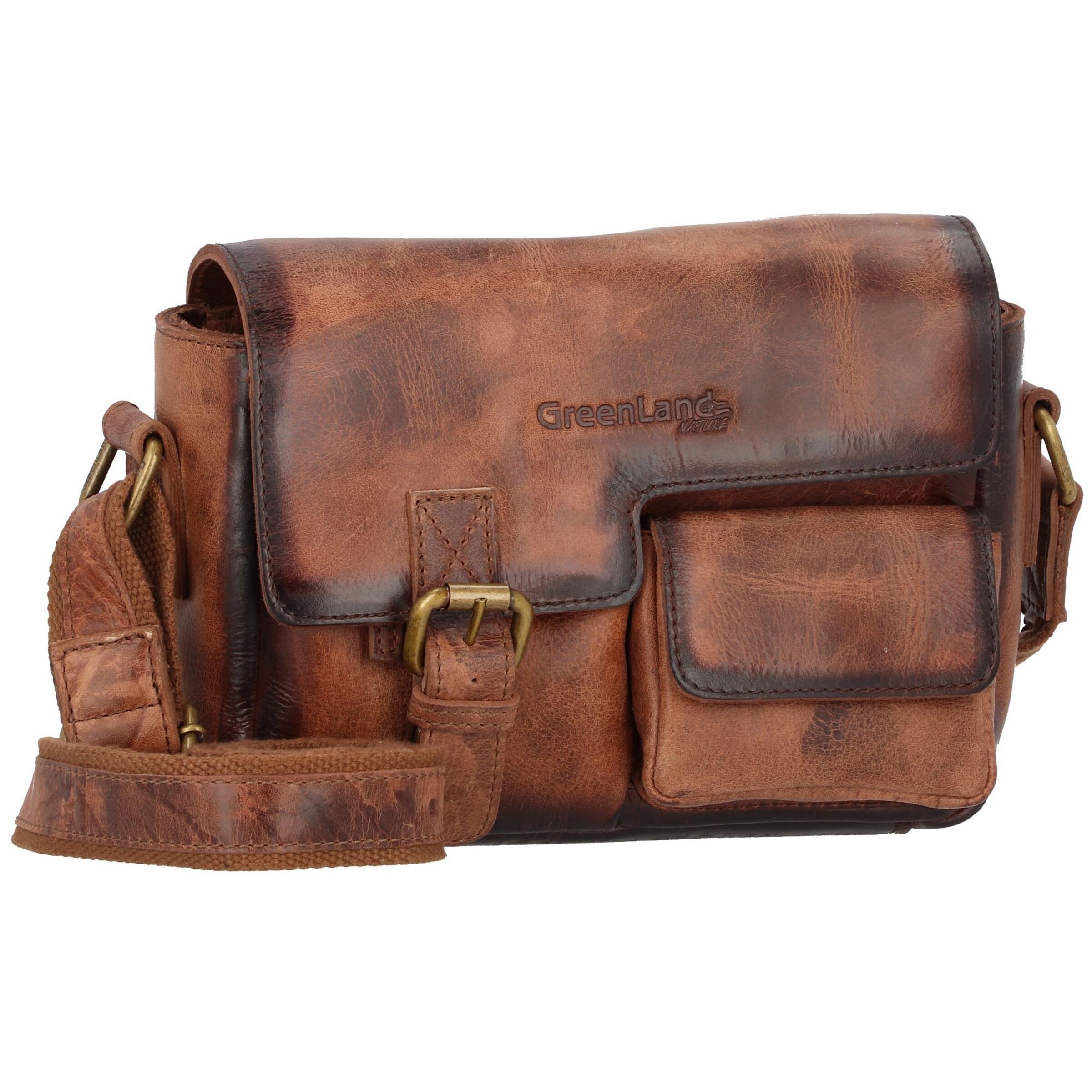 Sac à bandoulière 'Mascu & Line' Greenland Nature en marron