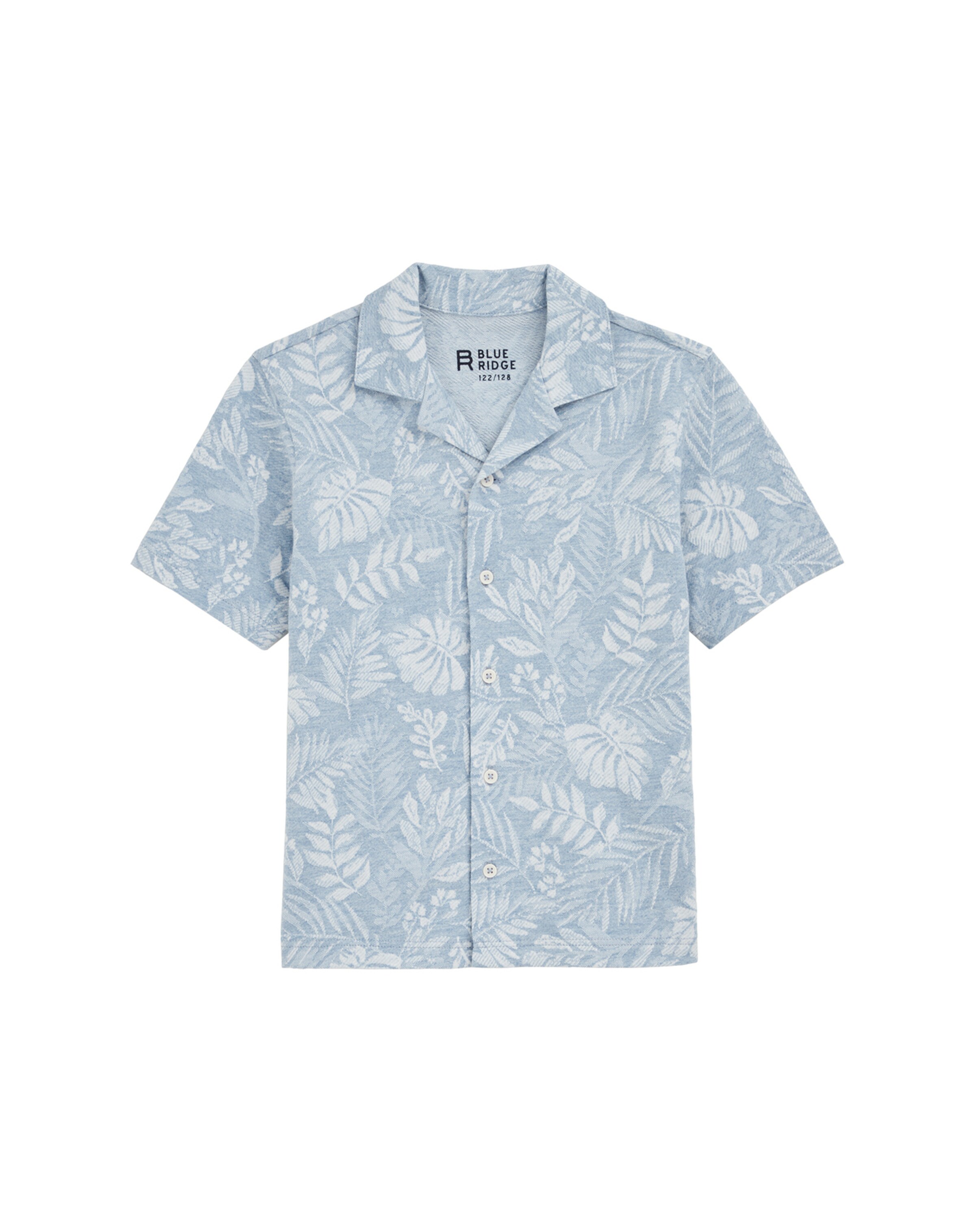 WE Fashion Rovný strih Košeľa - Modrá: predná strana