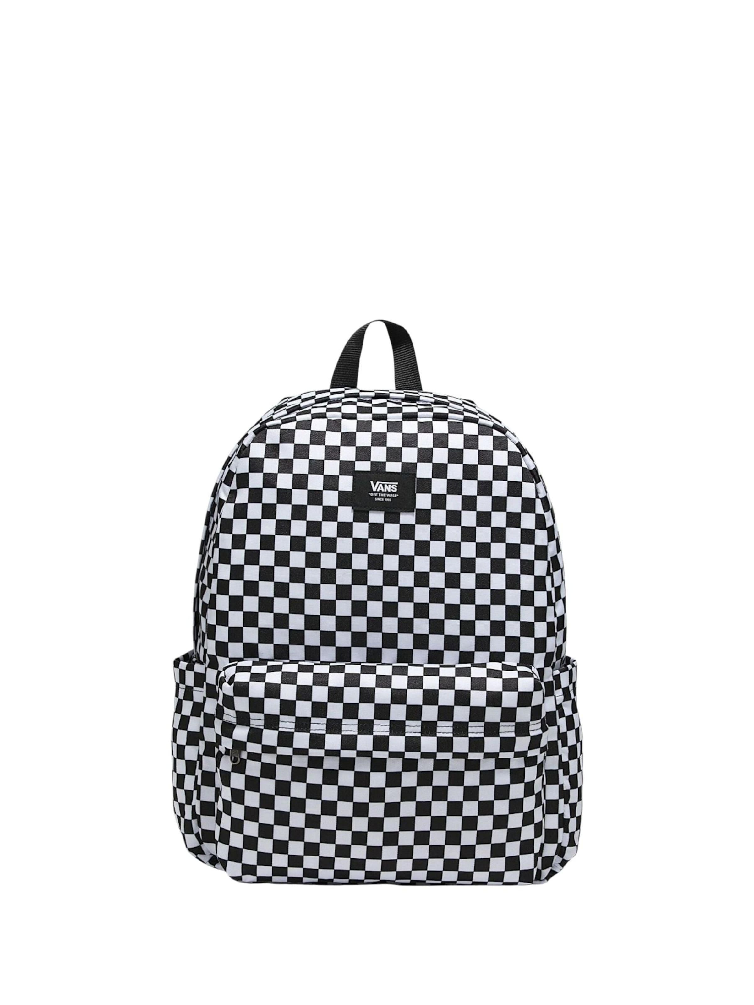 VANS Rucksack 'VANS OLD SKOOL GROM CHECK ZAINO'‌‌‌‌‌ in Schwarz: Vorderseite