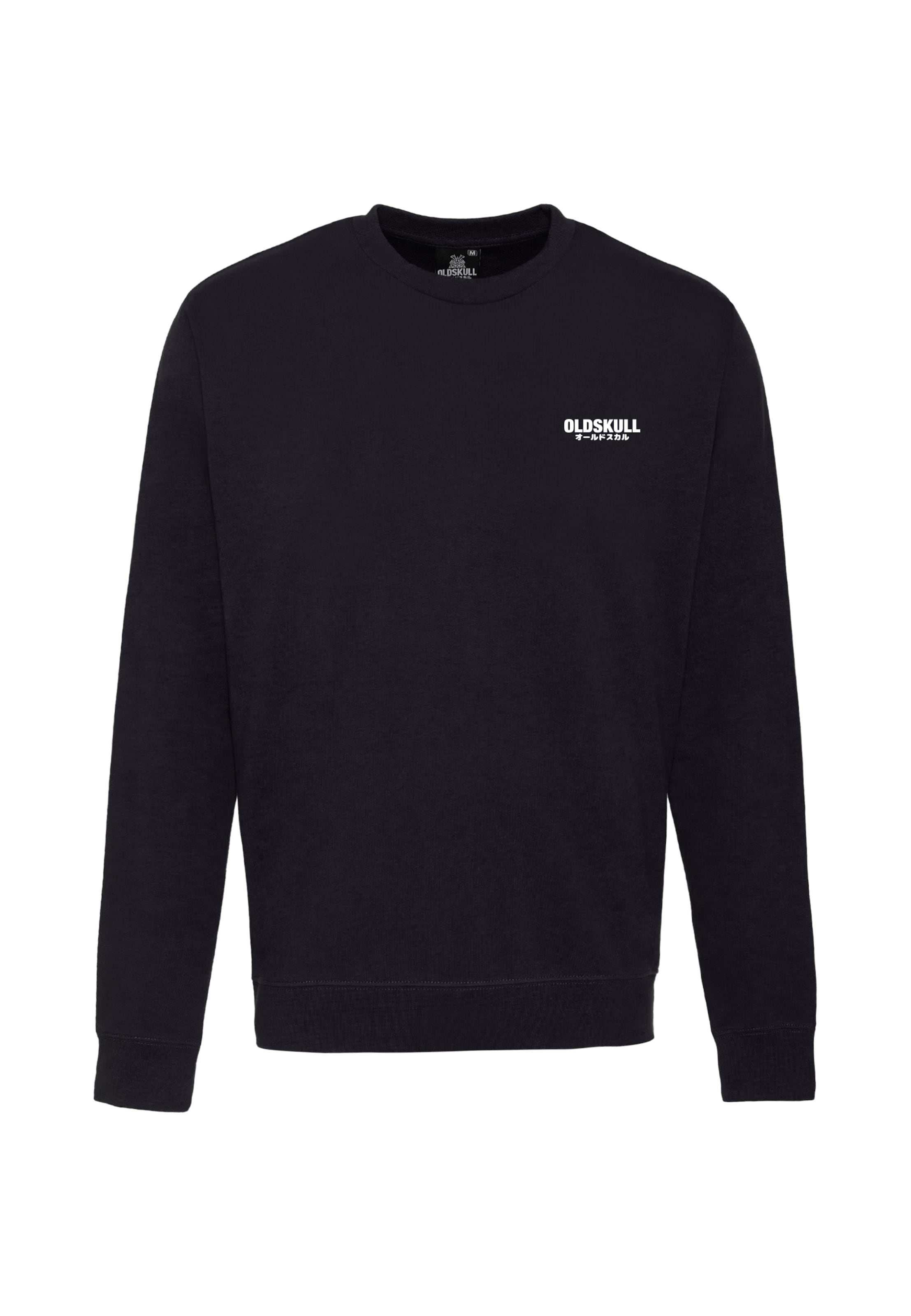Oldskull Sweatshirt 'Basic Osk' in Schwarz: Vorderseite
