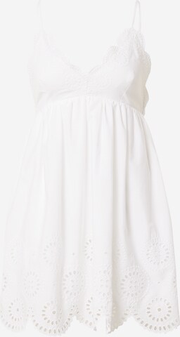 Abercrombie & Fitch Καλοκαιρινό φόρεμα σε λευκό: μπροστά