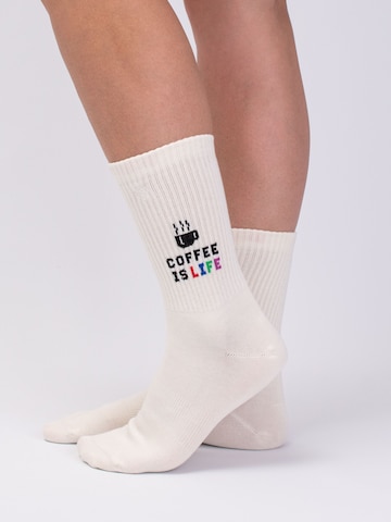 J.Clay Sokken in Beige: voorkant