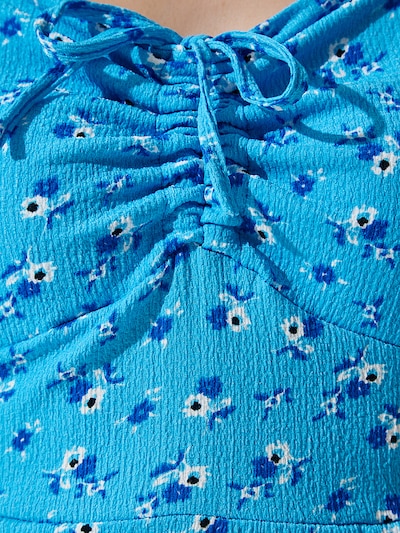 Happiness İstanbul Vestido de verano en azul / azul claro / blanco, Vista del producto