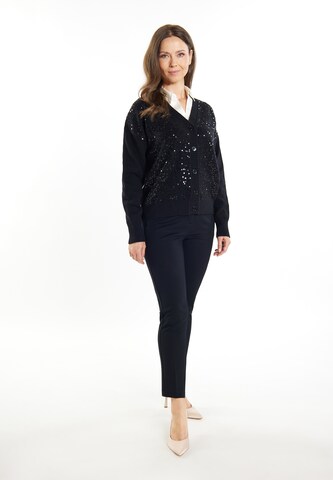 usha BLACK LABEL Knit Cardigan 'Nowless' in Black