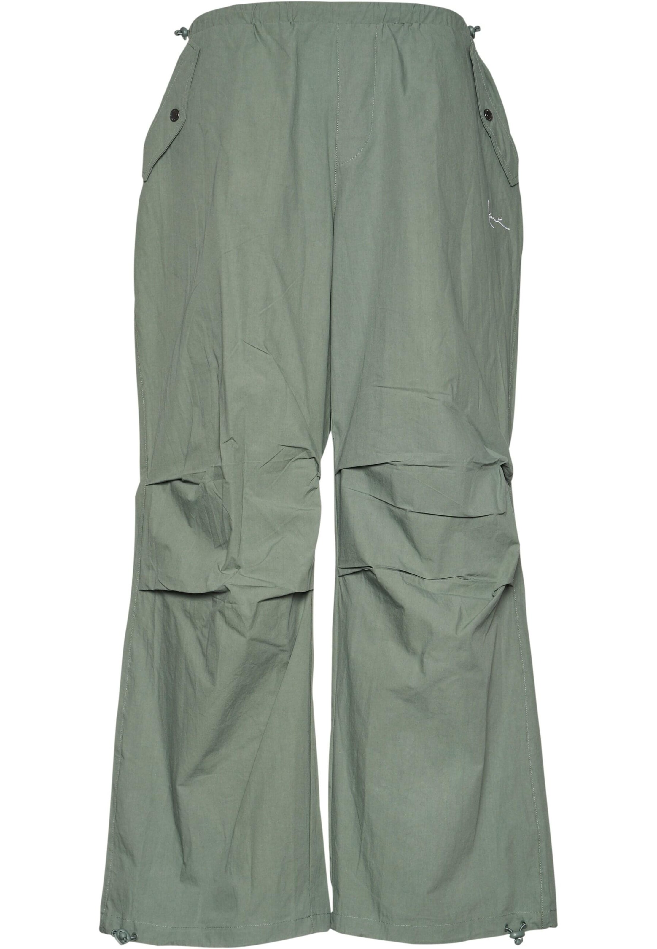 Karl Kani Wide leg Trousers in Green: front
