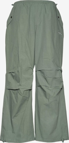 Karl Kani Wide leg Pants in Green: front