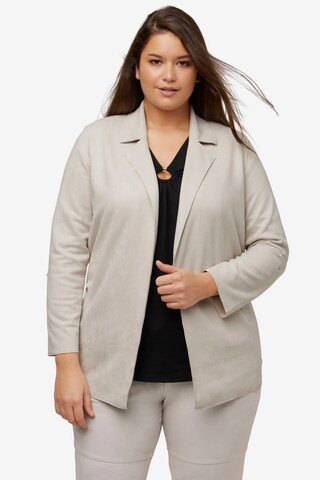 Blazer Ulla Popken en beige : devant