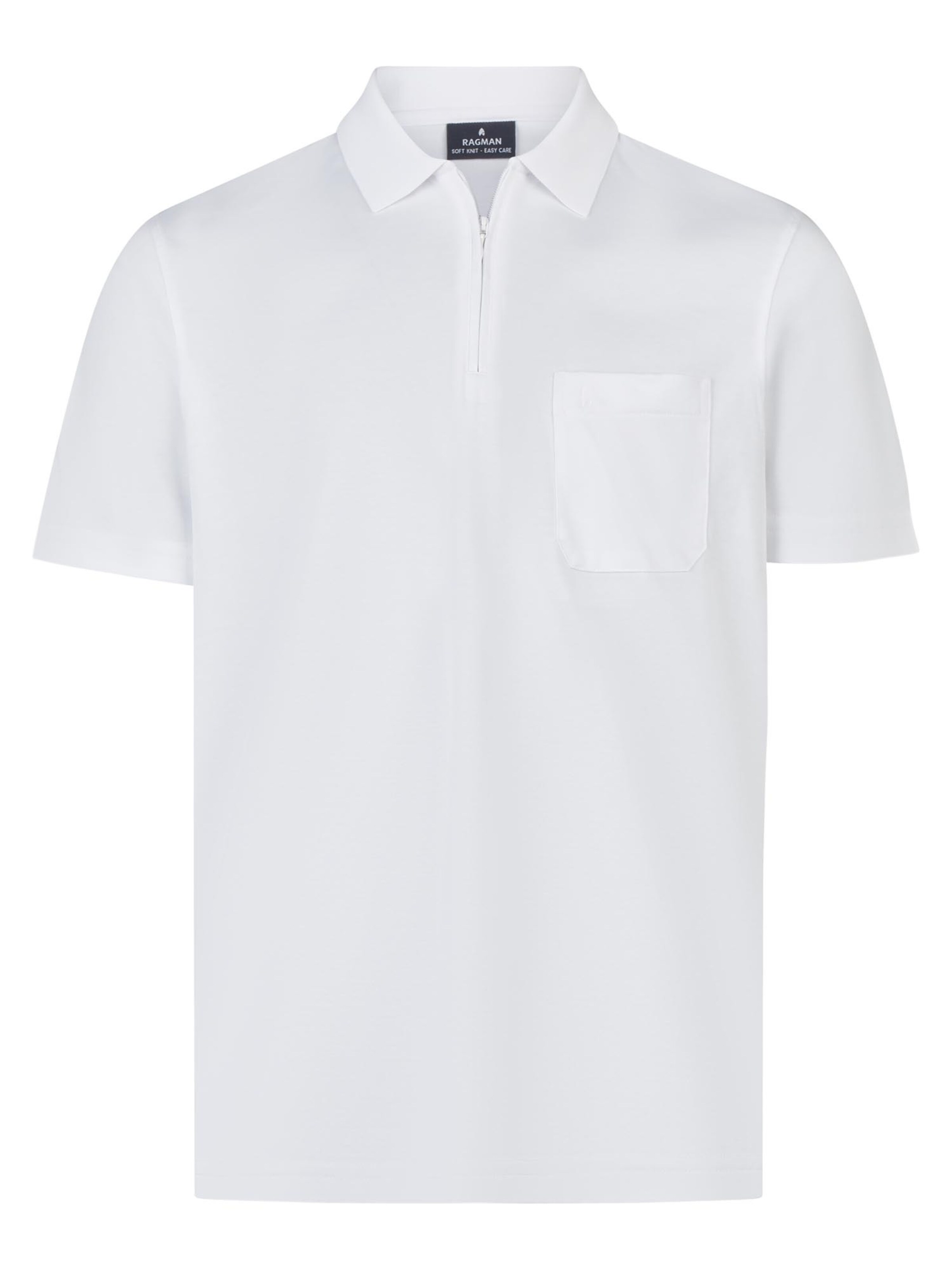 Ragman Shirt 'Basic'‌‌‌‌‌‌‌ in Weiß: Vorderseite