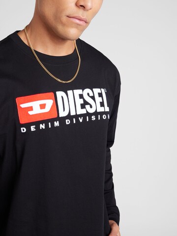 DIESEL Shirt 'T-BOXT-LS-DIV' in Black