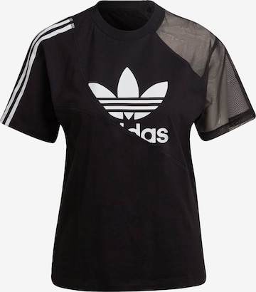 ADIDAS ORIGINALS Тениска в черно: отпред