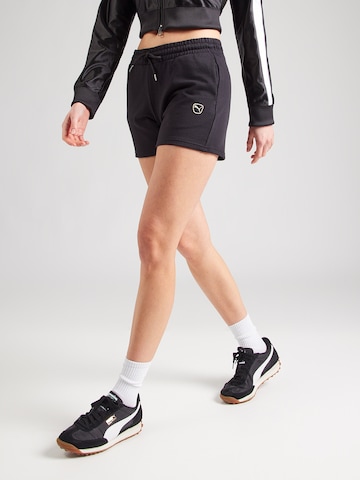 PUMA Regular Broek 'ESS ELEVATED' in Zwart: voorkant