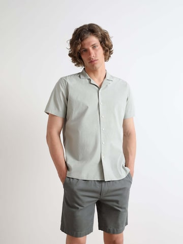 Scalpers Comfort fit Overhemd in Groen: voorkant