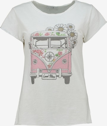 Hailys - Camiseta 'Sv44enja' en blanco: frente