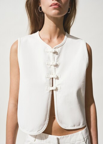 MANGO TEEN Vest 'Aiko' in White