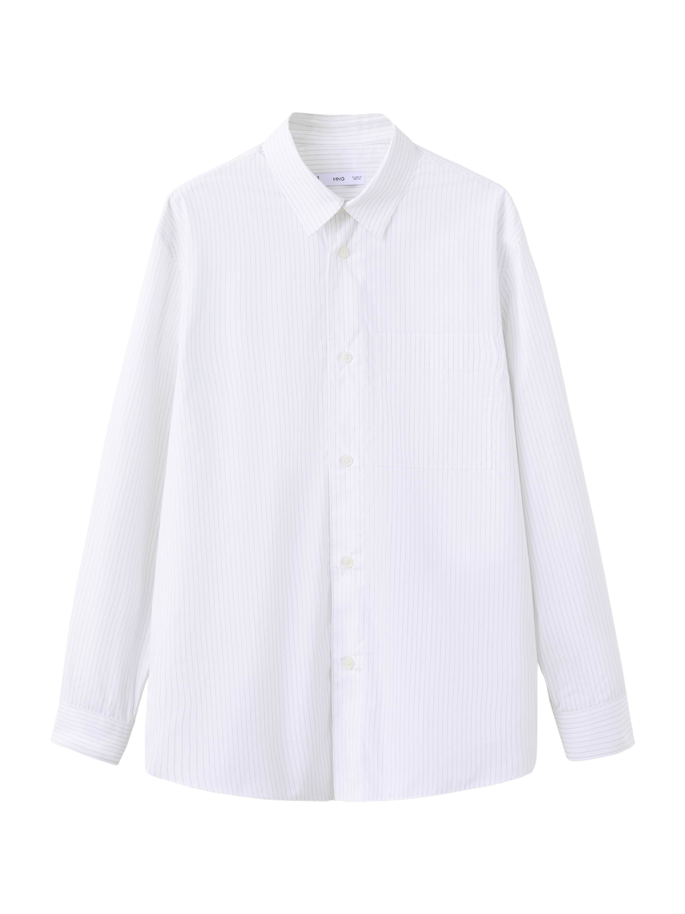 MANGO MANRegular Fit Košulja - bijela boja: prednji dio