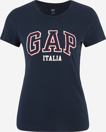 Gap Petite - Camisa 'ITALIA' em azul: frente