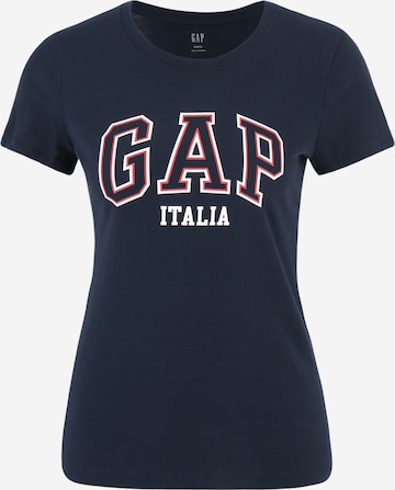 Tricou 'ITALIA' de la Gap Petite pe albastru: față