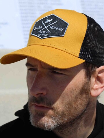 Surf Monkey Athletic Cap in Yellow