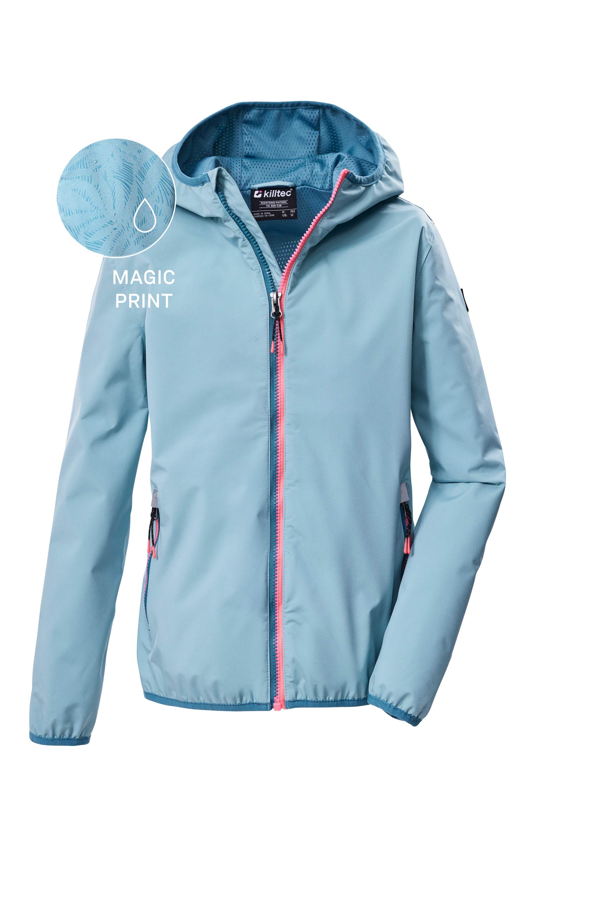 KILLTEC Outdoor jacket in Blue: front