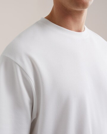 T-Shirt 'Boxy' WE Fashion en blanc