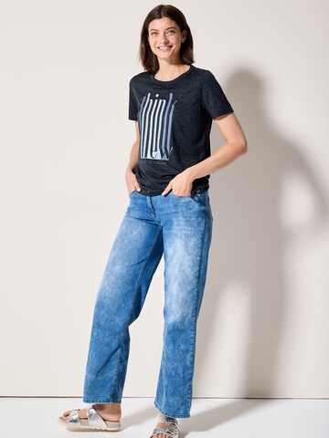 T-shirt 'Burn Out' CECIL en bleu