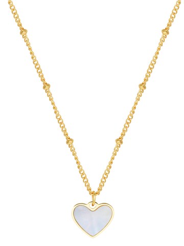Hey Happiness - Cadena 'Shell Heart' en oro: frente