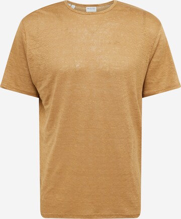 SELECTED HOMME - Camiseta 'BET' en marrón: frente