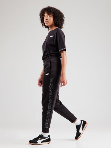 Effilé Pantalon de sport 'Essentials' PUMA en noir
