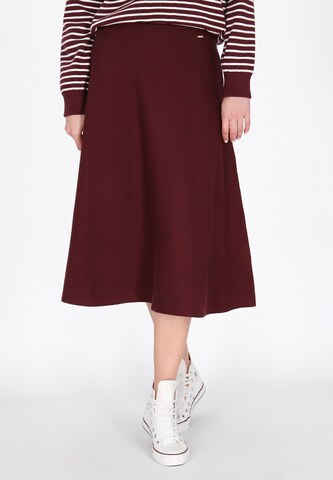DreiMaster Maritim Skirt in Red: front