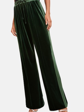 Friends Like These - Pierna ancha Pantalón 'Velvet' en verde: frente