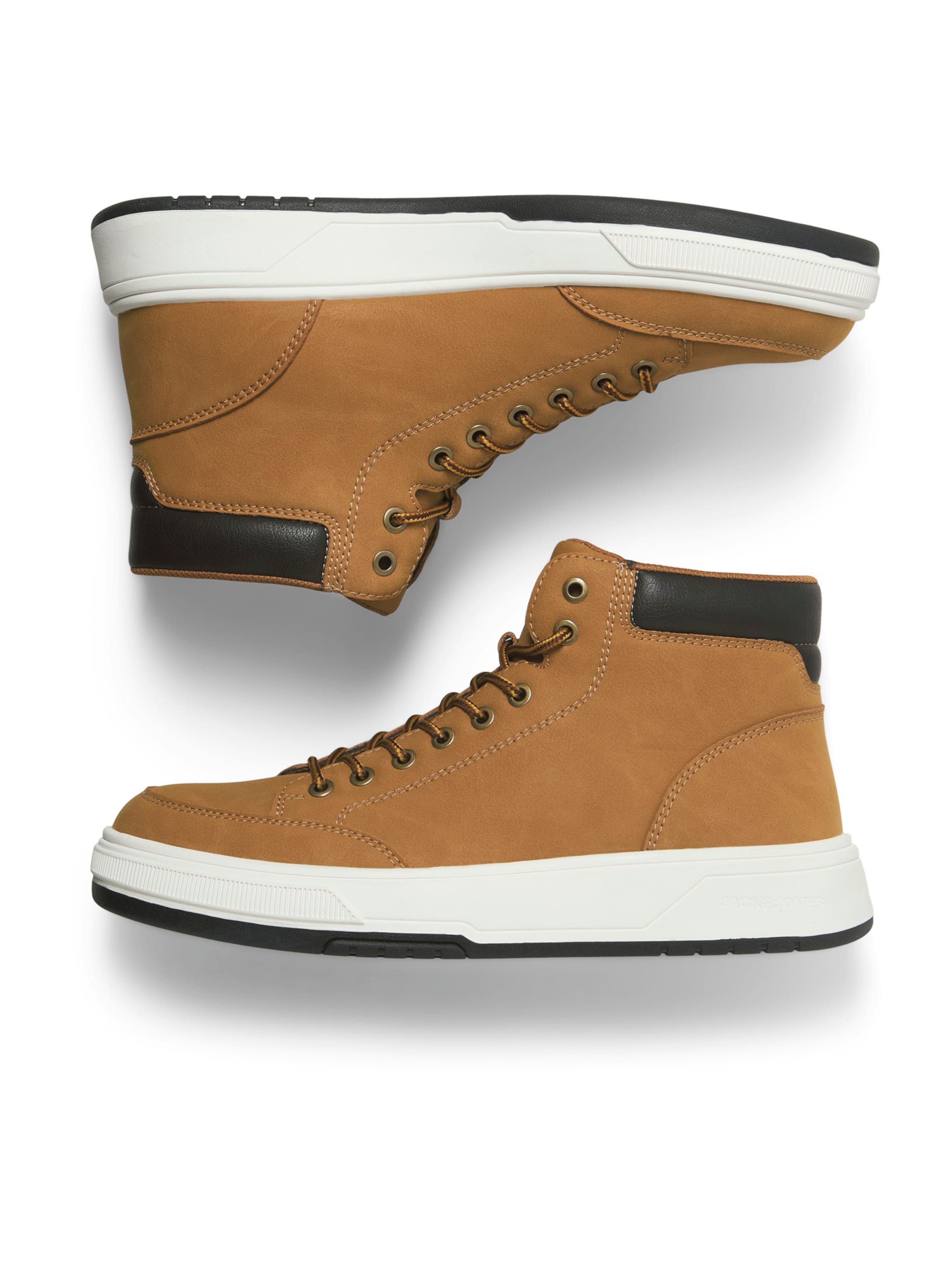 JACK & JONES Ботинки на шнуровке 'JFWEDMUND' в Желтый