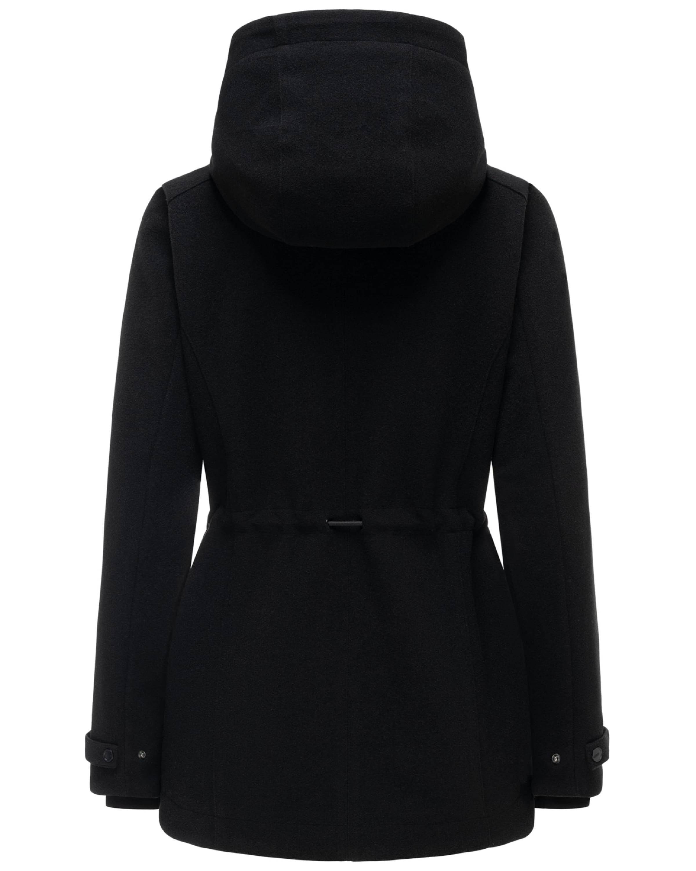 NAVAHOO Mantel 'Lächelstern 14' in Schwarz