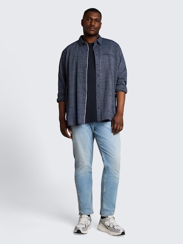TOM TAILOR Men + T-Shirt in Blau