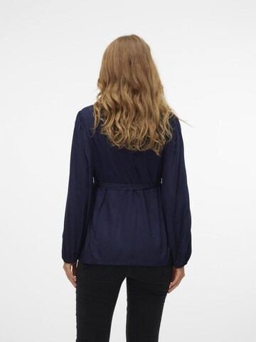 Chemisier 'MLMercy Lia' MAMALICIOUS en bleu