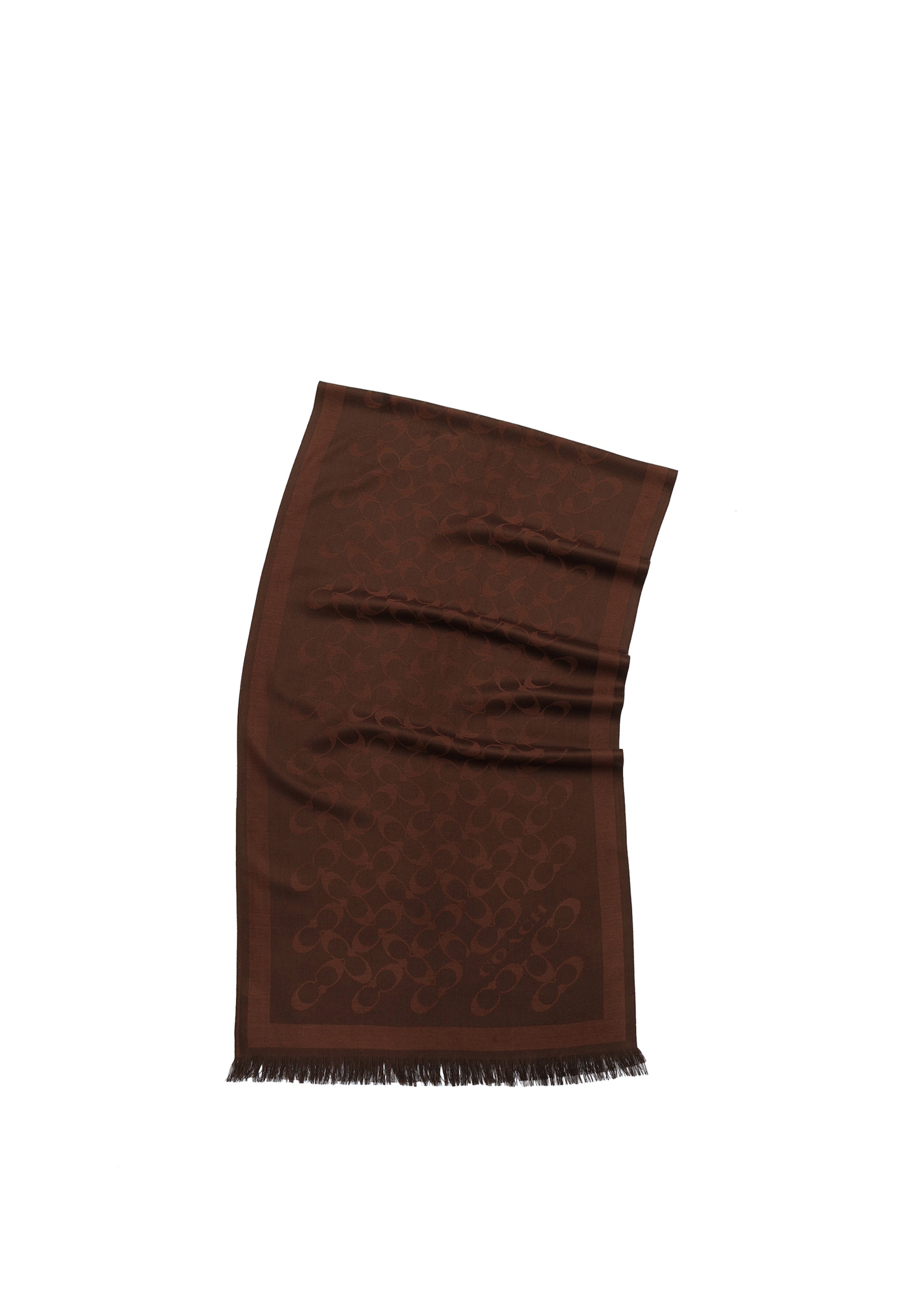 COACH Halsduk 'Bias Signature C' i brun: framsida