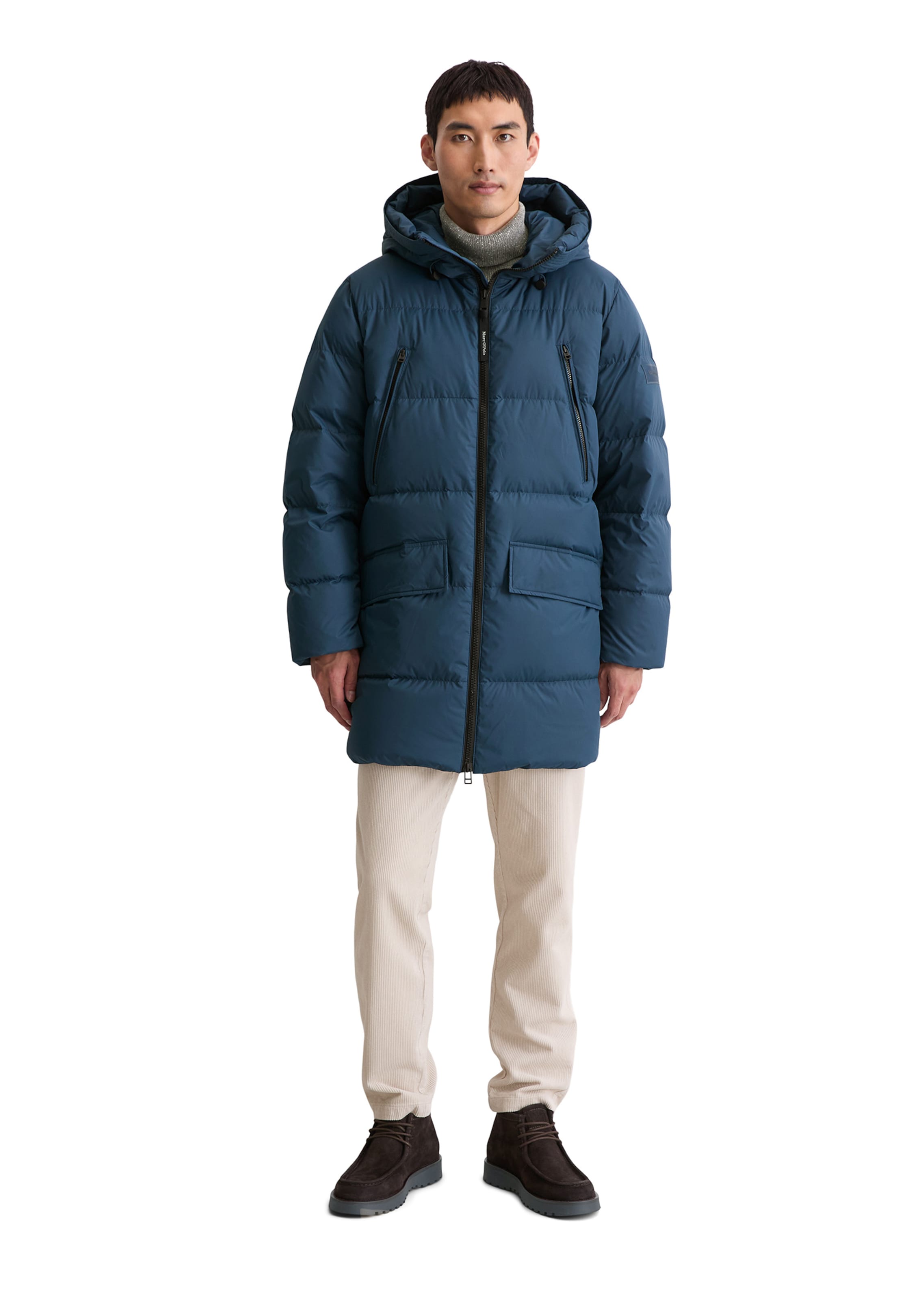 Marc O'Polo Зимнее пальто в Синий: спереди