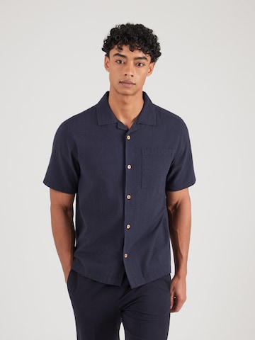 INDICODE JEANS Regular Fit Paita 'Drill' värissä sininen: etupuoli