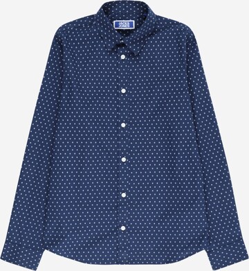 Coupe regular Chemise 'JOE' Jack & Jones Junior en bleu : devant