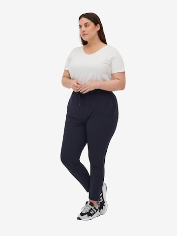 Zizzi Tapered Broek 'Maddison' in Blauw