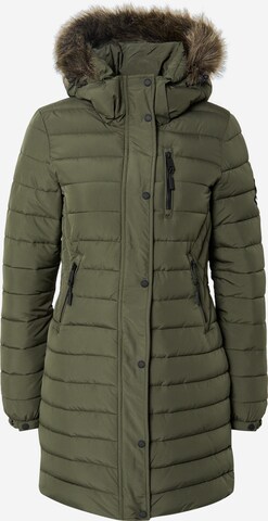 Superdry Wintermantel 'Fuji' in Groen: voorkant