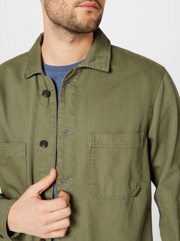 FYNCH-HATTON Comfort fit Button Up Shirt in Green