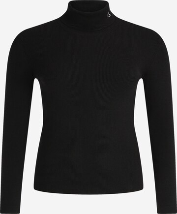 Pull-over Calvin Klein Jeans Curve en noir : devant