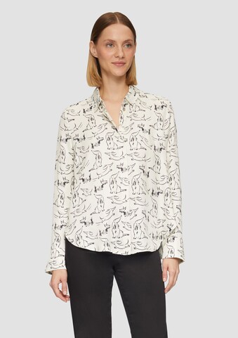 s.Oliver BLACK LABEL Blouse in Beige: voorkant
